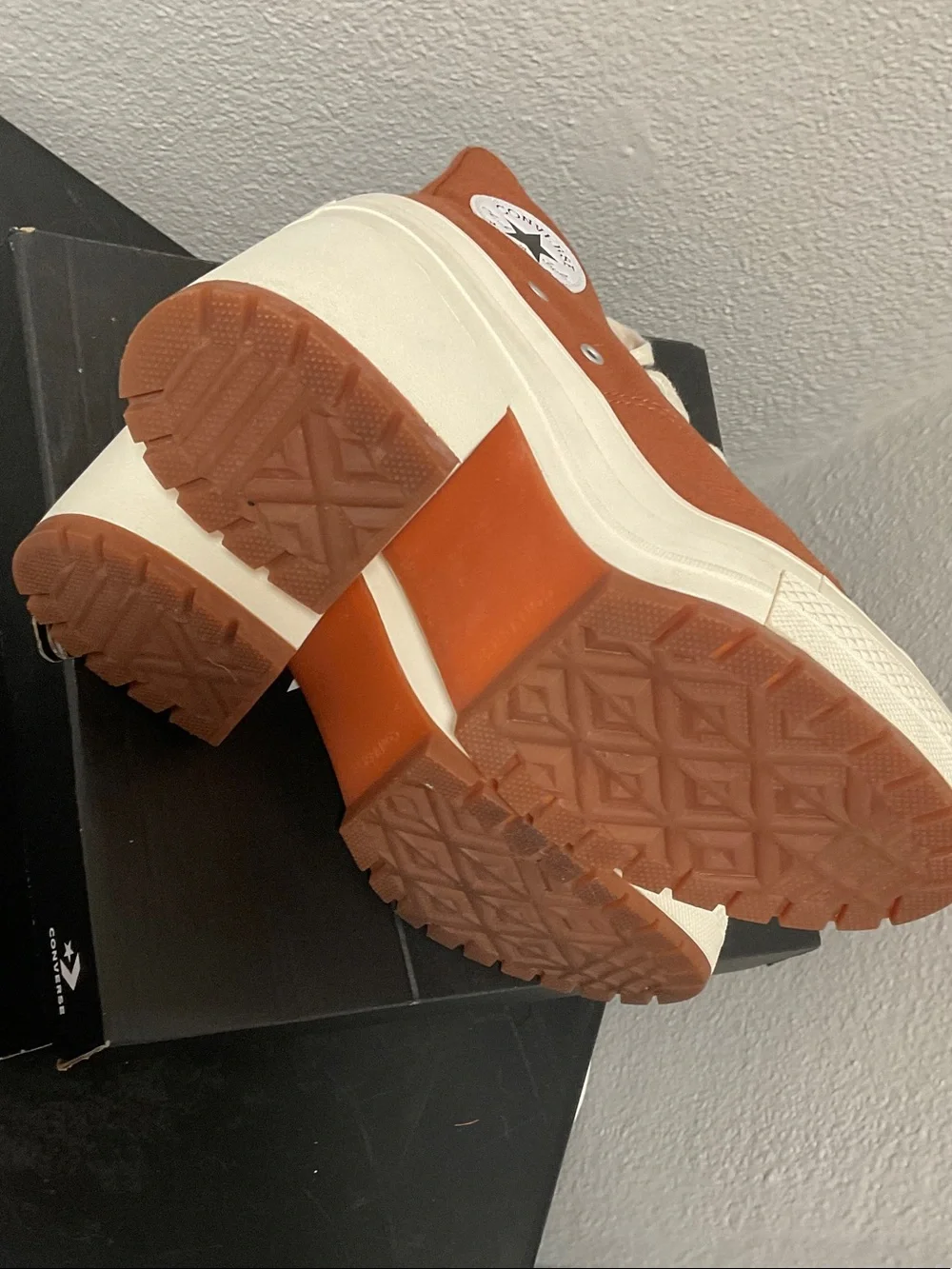 Terra Cotta Heeled Chucks